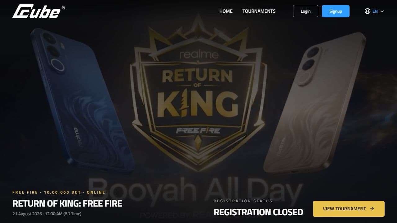 Ecube Tournament — public homepage for Return of King: Free Fire