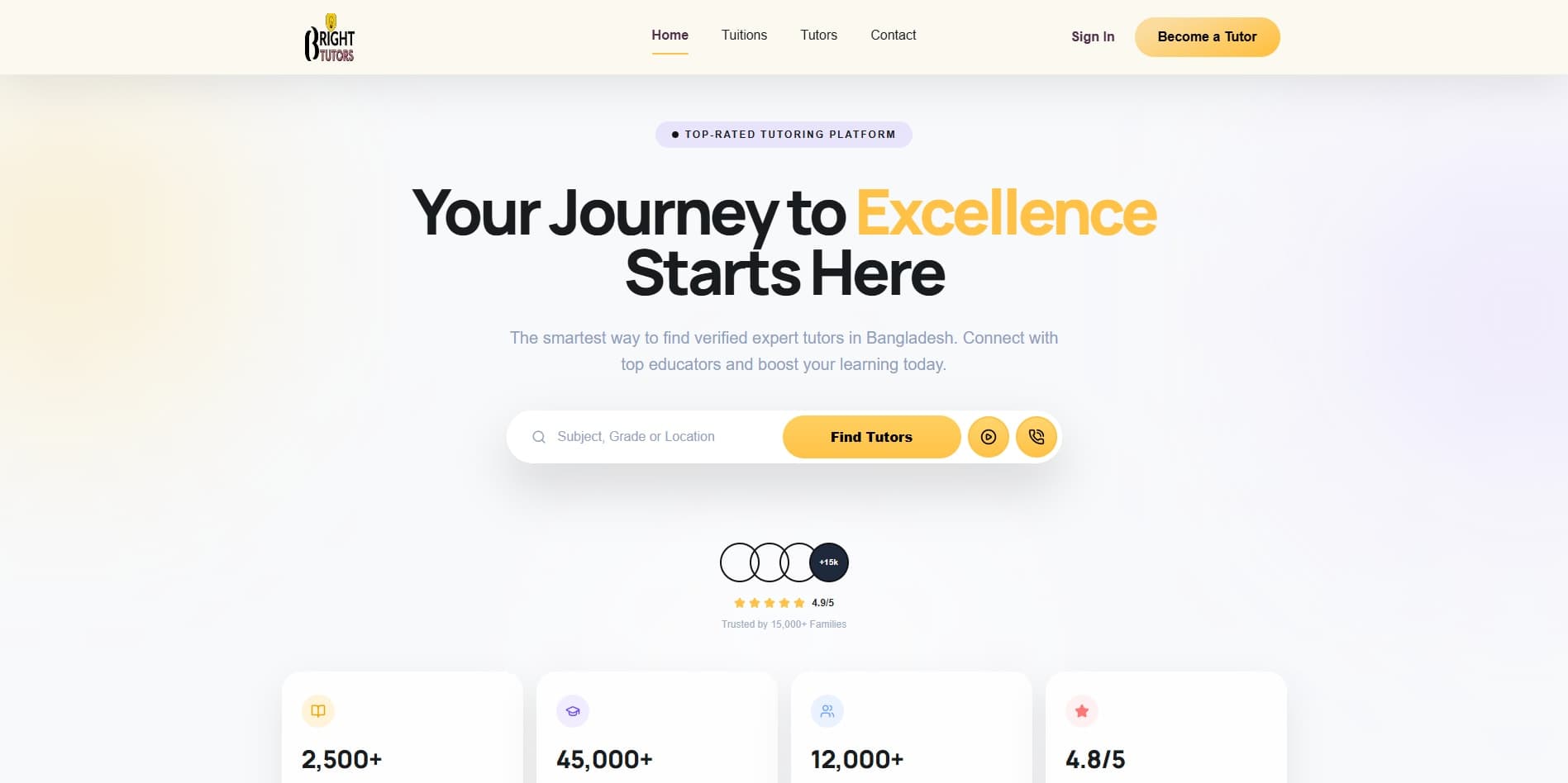 Bright Tutor — marketing site on brighteducations.com